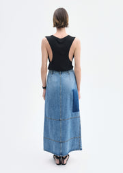 Loose Tank in Slub Jersey - Black - CO Collections